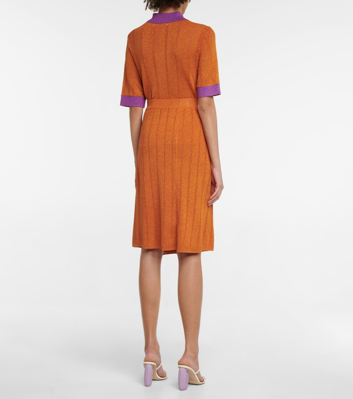 Dodo Bar Or Metallic knit midi skirt