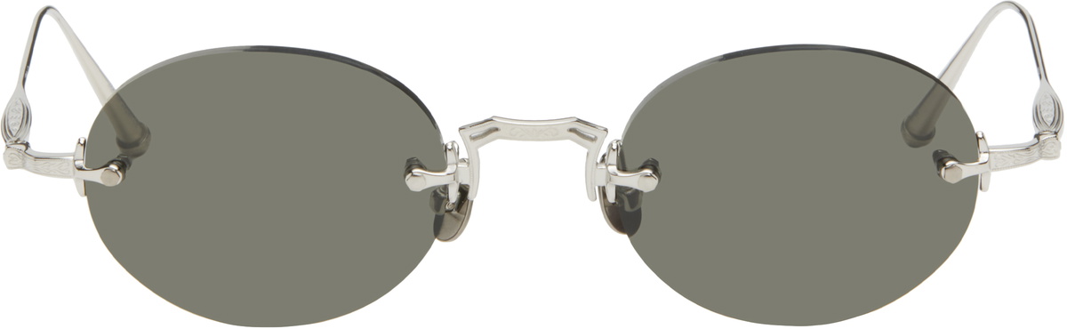 MATSUDA マツダ M5002 サングラス リムレス チタン　完品 Matsuda Official | M5002 Oval Sunglasses - Hand Made in Japan