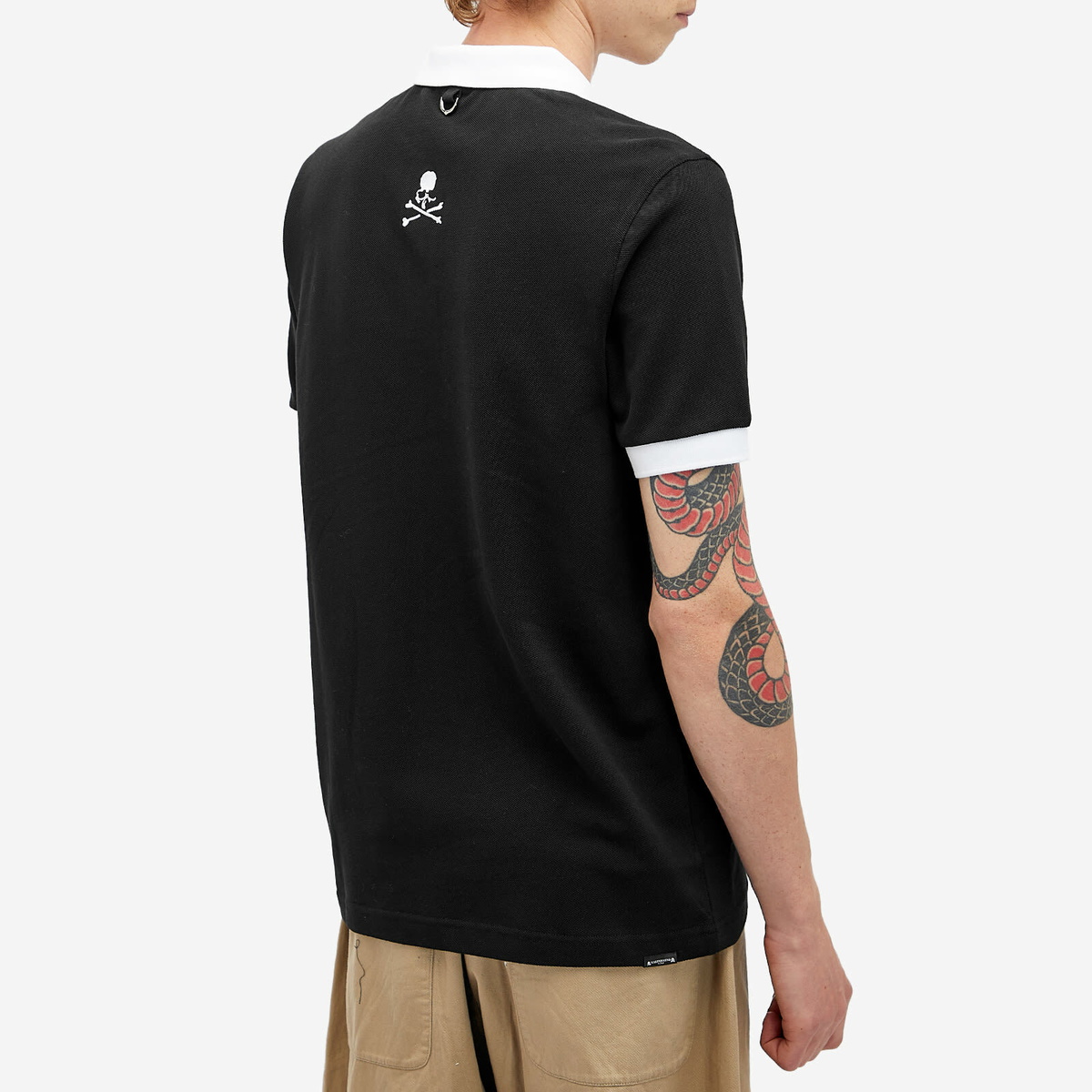 Fred Perry Men's x Mastermind Polo Shirt in Black Fred Perry