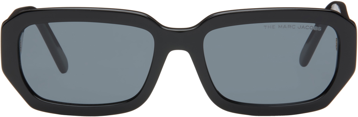 Marc Jacobs Black Rectangular Acetate Sunglasses