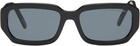 Marc Jacobs Black Rectangular Acetate Sunglasses