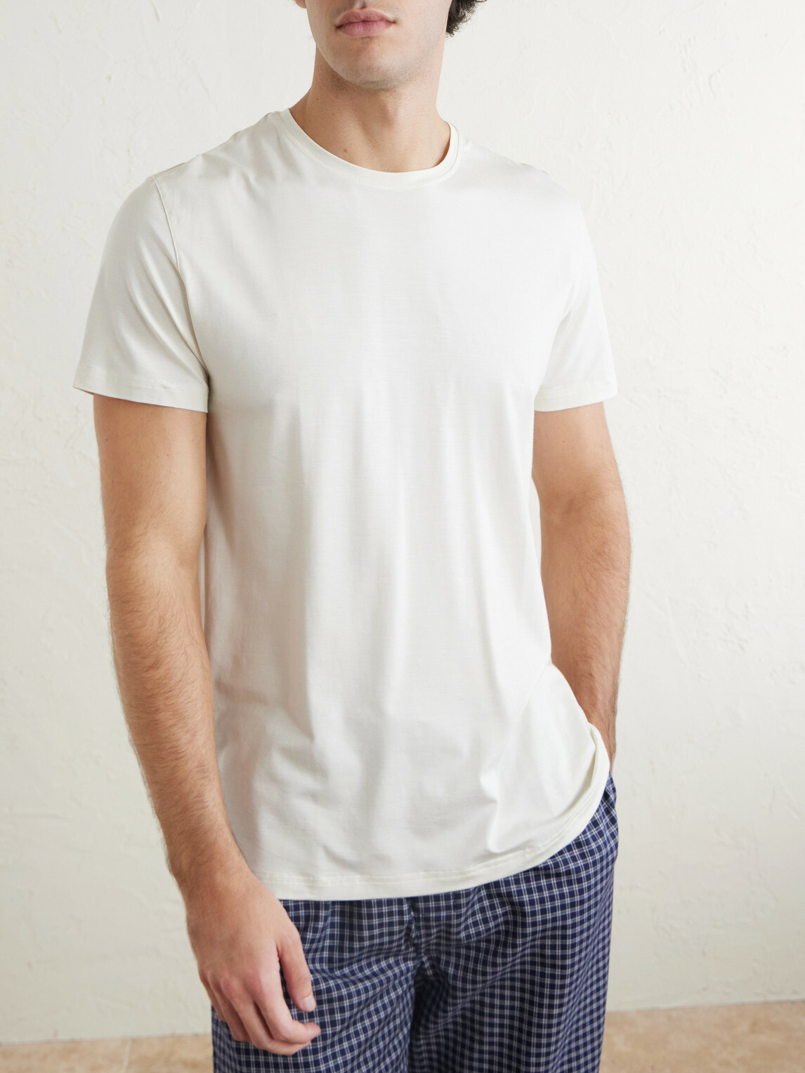 Derek Rose - Basel Stretch-Jersey T-Shirt - Neutrals