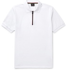 PS by Paul Smith - Zip-Fastening Cotton-Piqué Polo Shirt - Men - White