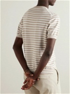 Anderson & Sheppard - Striped Cotton T-Shirt - Neutrals