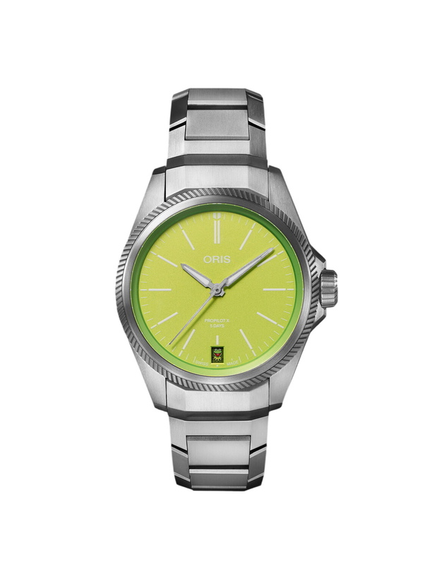 Photo: Oris - The Muppets ProPilot X Kermit Limited Edition 39mm Titanium Watch, Ref. No. 01 400 7778 7157-Set