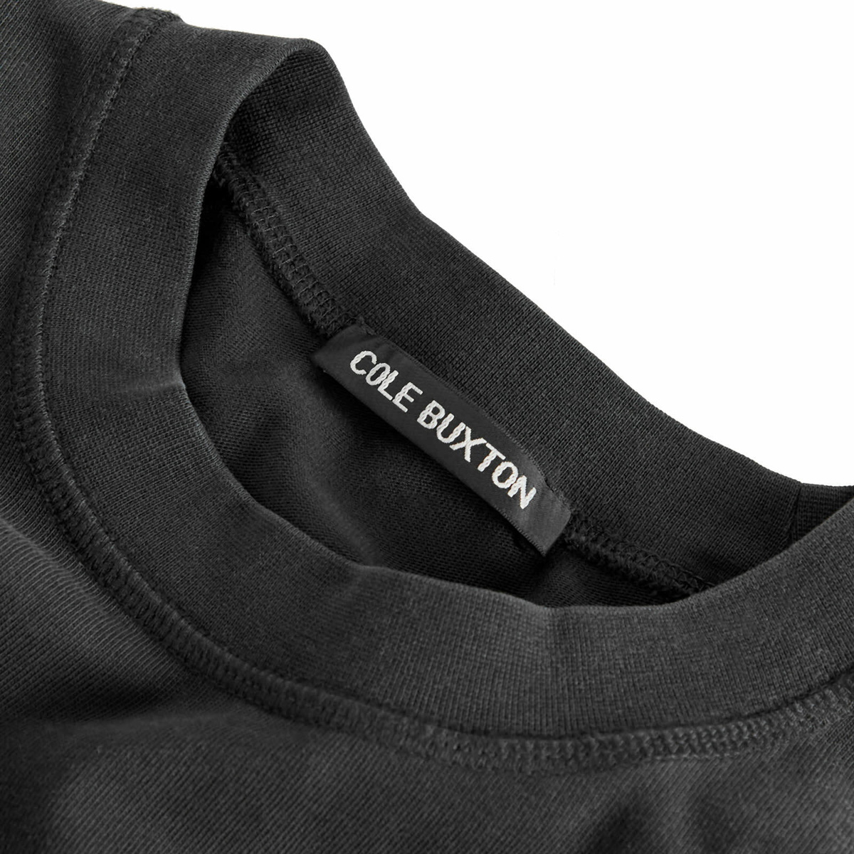 END. x Cole Buxton Signature City T-Shirt in Vitnage Black - Blue Text