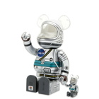 Medicom Project Mercury Astronaut Be@rbrick in Silver 100%/400%