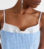 Shushu/Tong Gingham cotton minidress