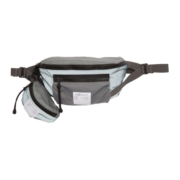 Photo: Satisfy Grey Reflective Logo Belt Bag