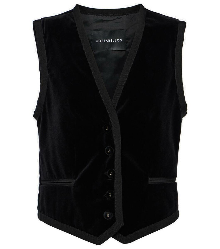 Photo: Costarellos Jetta cotton velvet vest
