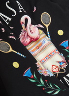 Casablanca Casaway Printed Cotton T-shirt Black