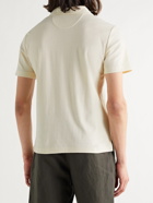 DE BONNE FACTURE - Cotton-Terry Polo Shirt - Neutrals