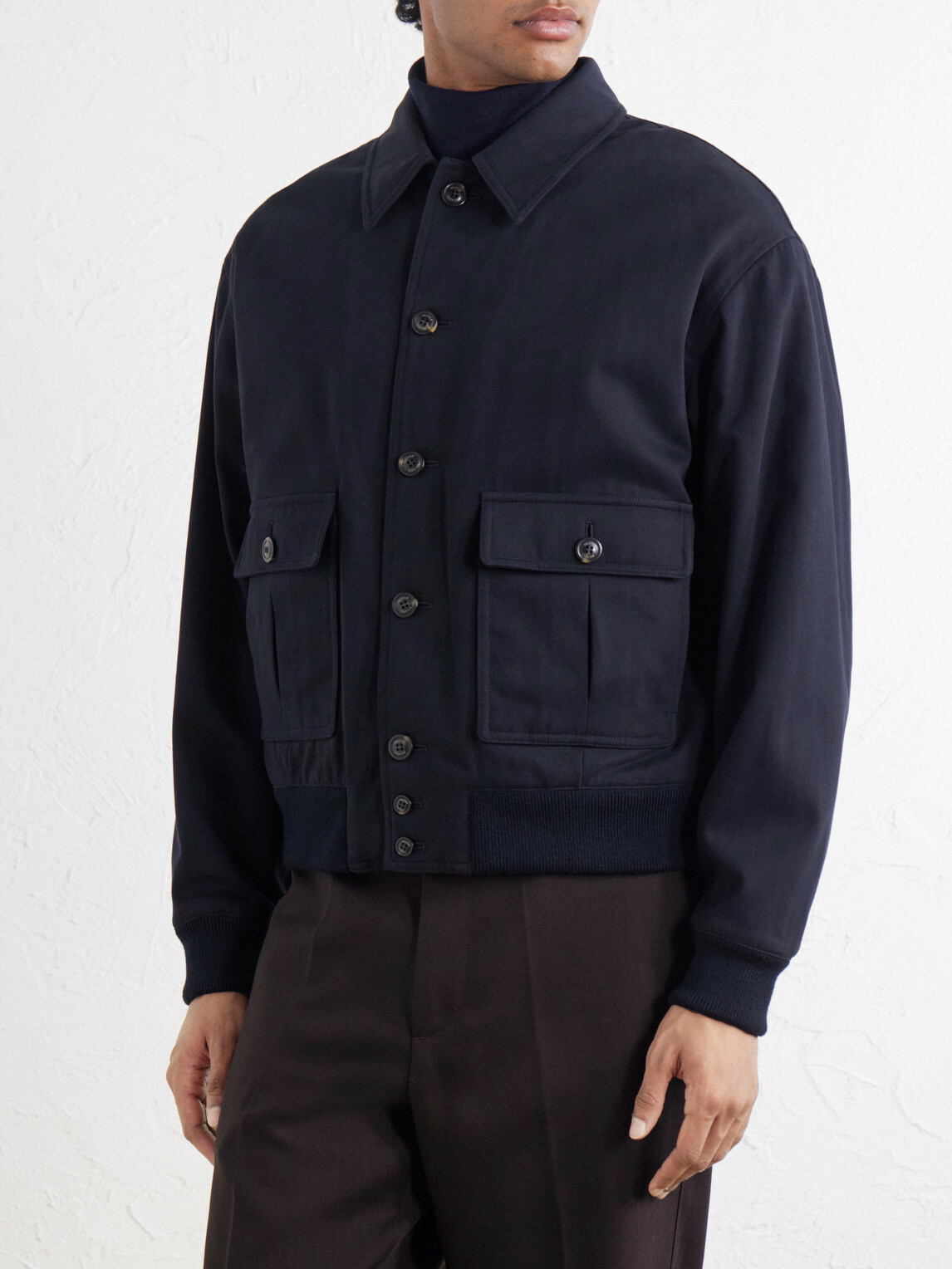 Valstar - Colin Padded Cotton-Twill Bomber Jacket - Blue