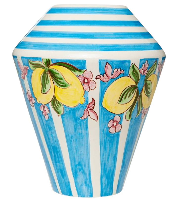 Photo: Dolce&Gabbana Casa Taormina striped ceramic vase