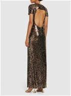 PALM ANGELS Open Back Sequined Dress