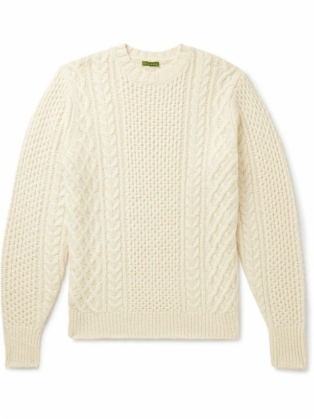 Photo: Sid Mashburn - Cable-Knit Wool-Blend Sweater - Neutrals