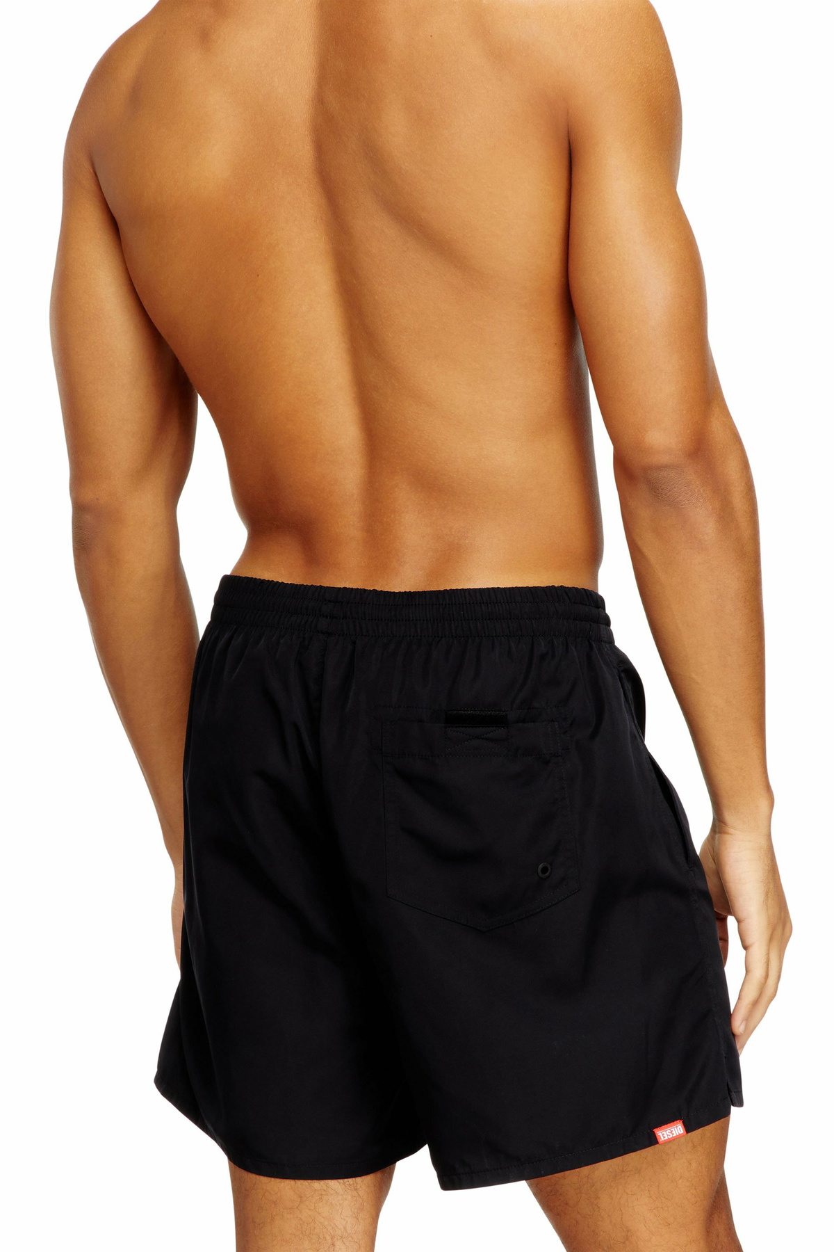 Diesel Swim shorts with oversized logo print - Swim shorts Mens in Black
