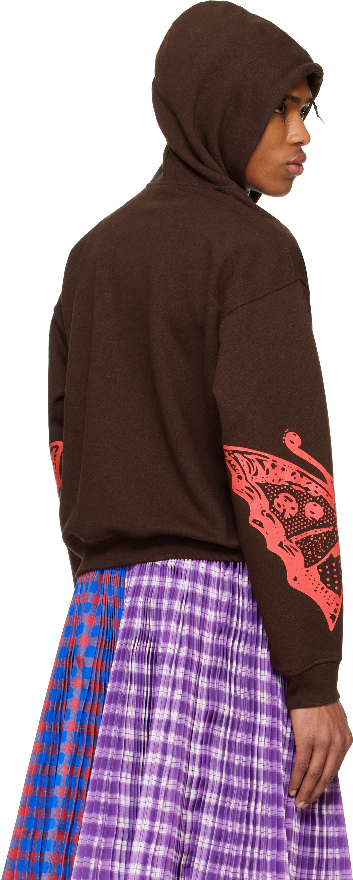 【関税込み】Chopova Lowena ブラウン Dotty フーディ Chopova Lowena: Brown Dotty Hoodie | SSENSE
