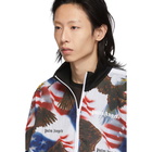 Palm Angels White Nylon Eagles Logo Track Jacket