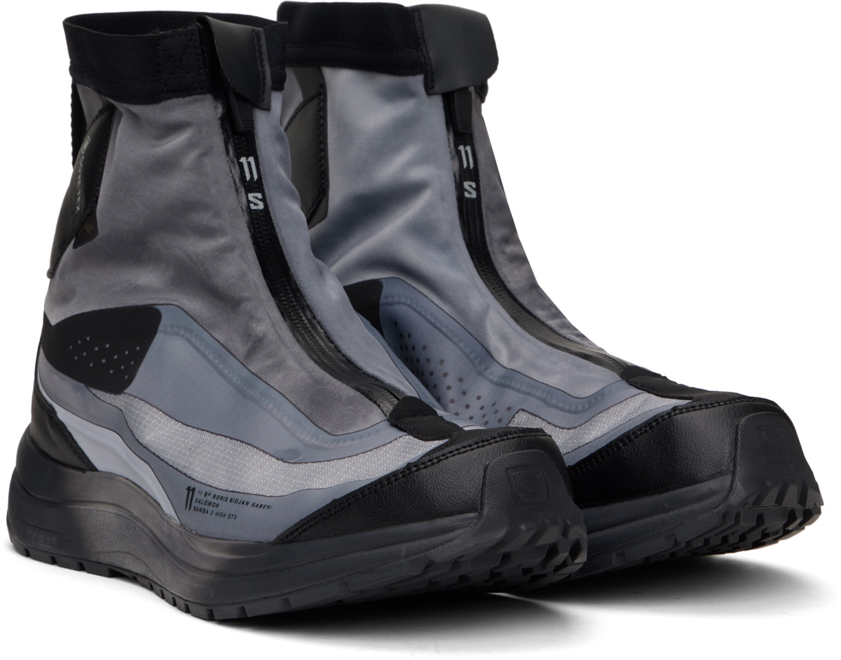 11 by Boris Bidjan Saberi Gray Salomon Edition Bamba 2 High GTX V2 Sneakers