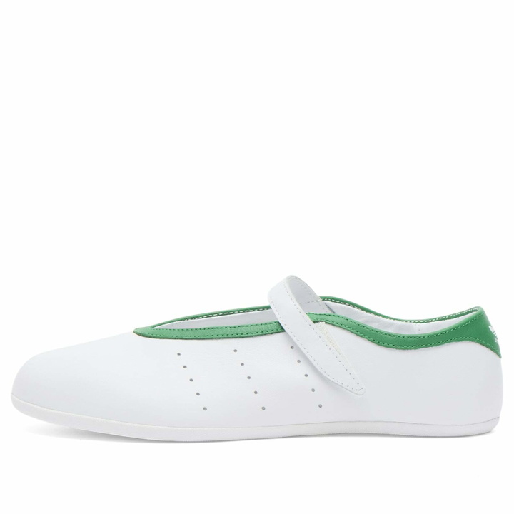 Photo: Adidas Women's Stan Smith Lo Ballet Sneaker in Ftwr White/Ftwr White/Green