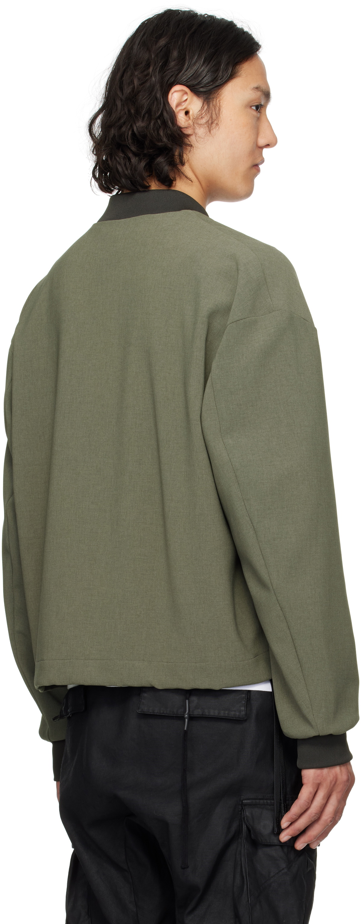 N.Hoolywood Khaki Blouson Bomber Jacket N.Hoolywood