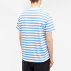 Polo Ralph Lauren Men's Stripe T-Shirt in Summer Blue/White