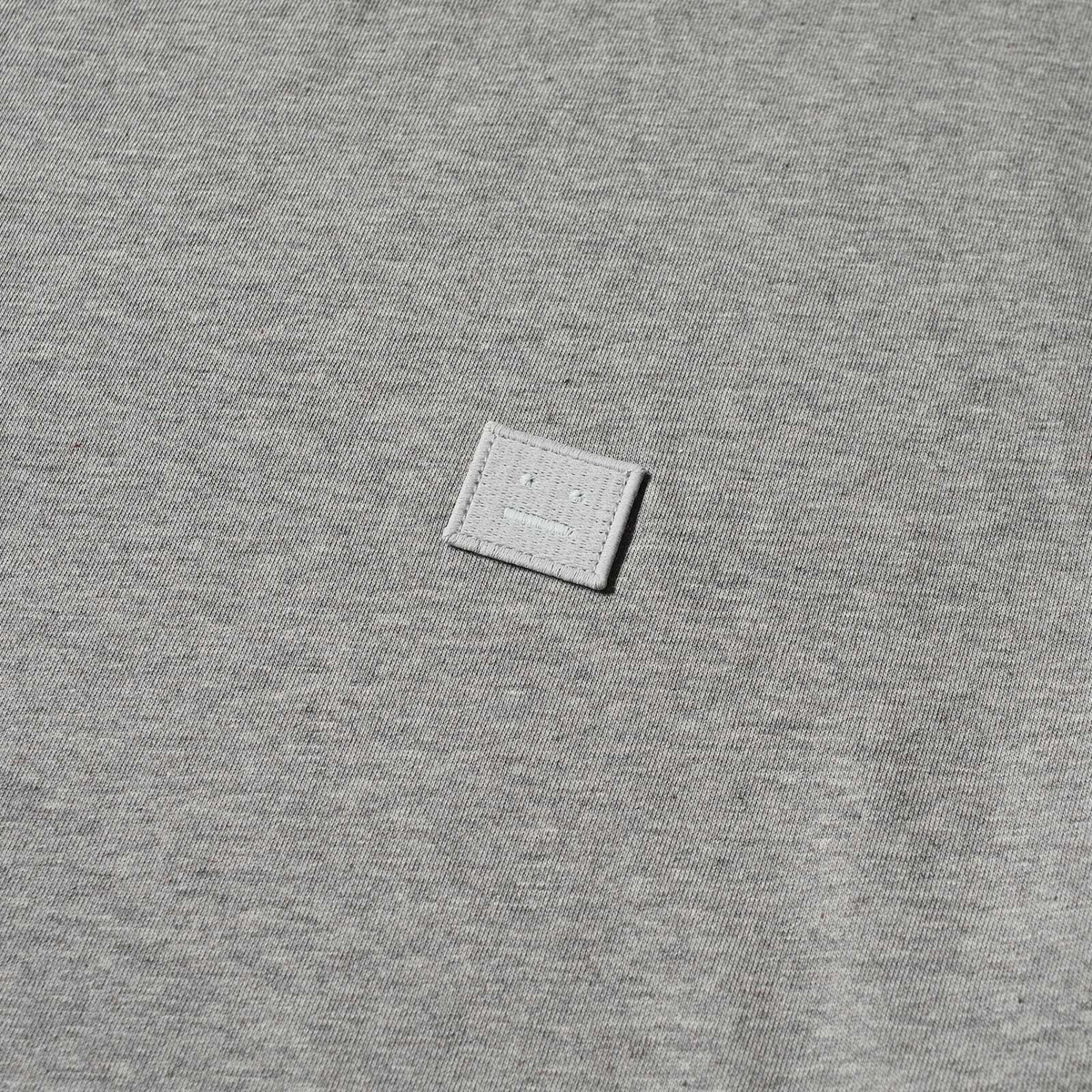 Acne Studios Exford Face T-Shirt in Light Grey Melange Acne Studios