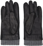 Paul Smith Black Deerskin Gloves