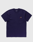 Carhartt Wip S/S American Script Tee Blue - Mens - Shortsleeves