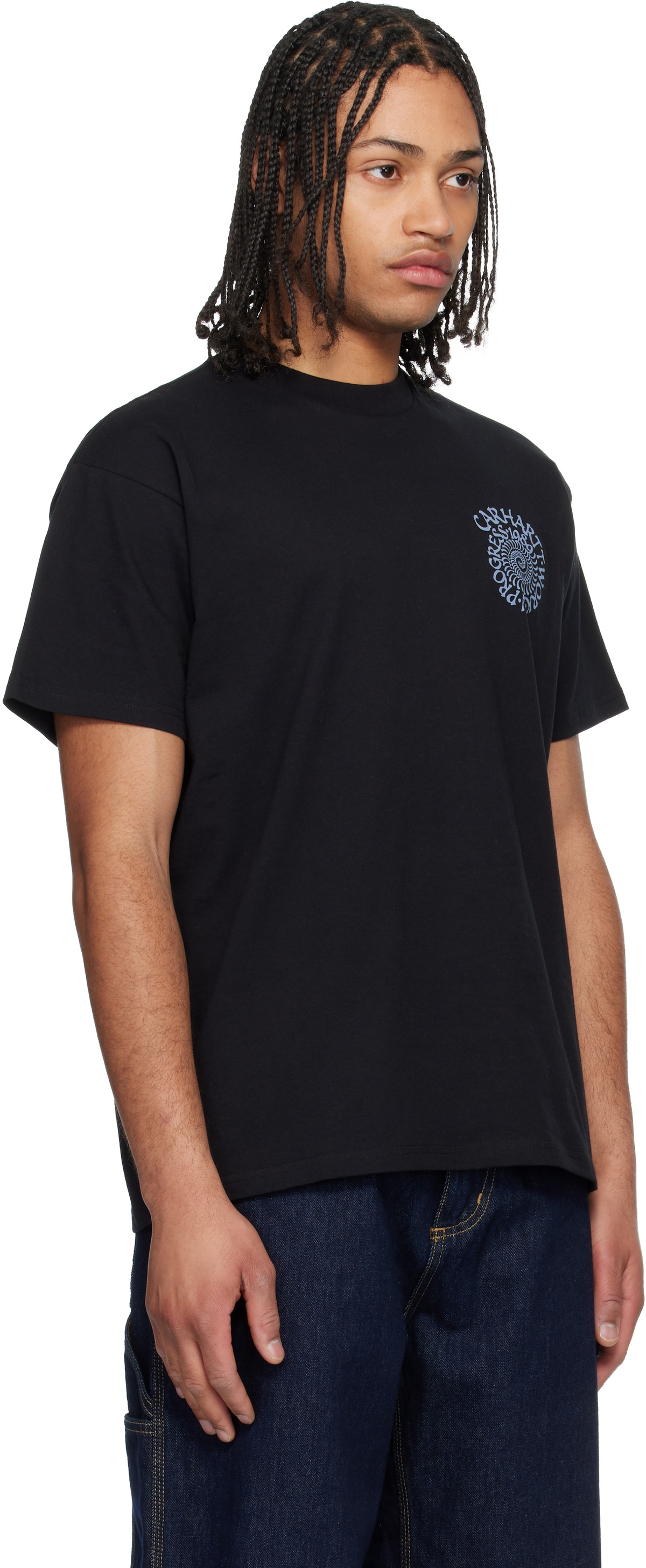 Carhartt Work In Progress Black Spirals T-shirt