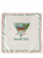 CASABLANCA - Tennis Club Medium Silk Twill Scarf
