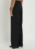 Calvin Klein Simone Wide-leg Wool Trousers Black