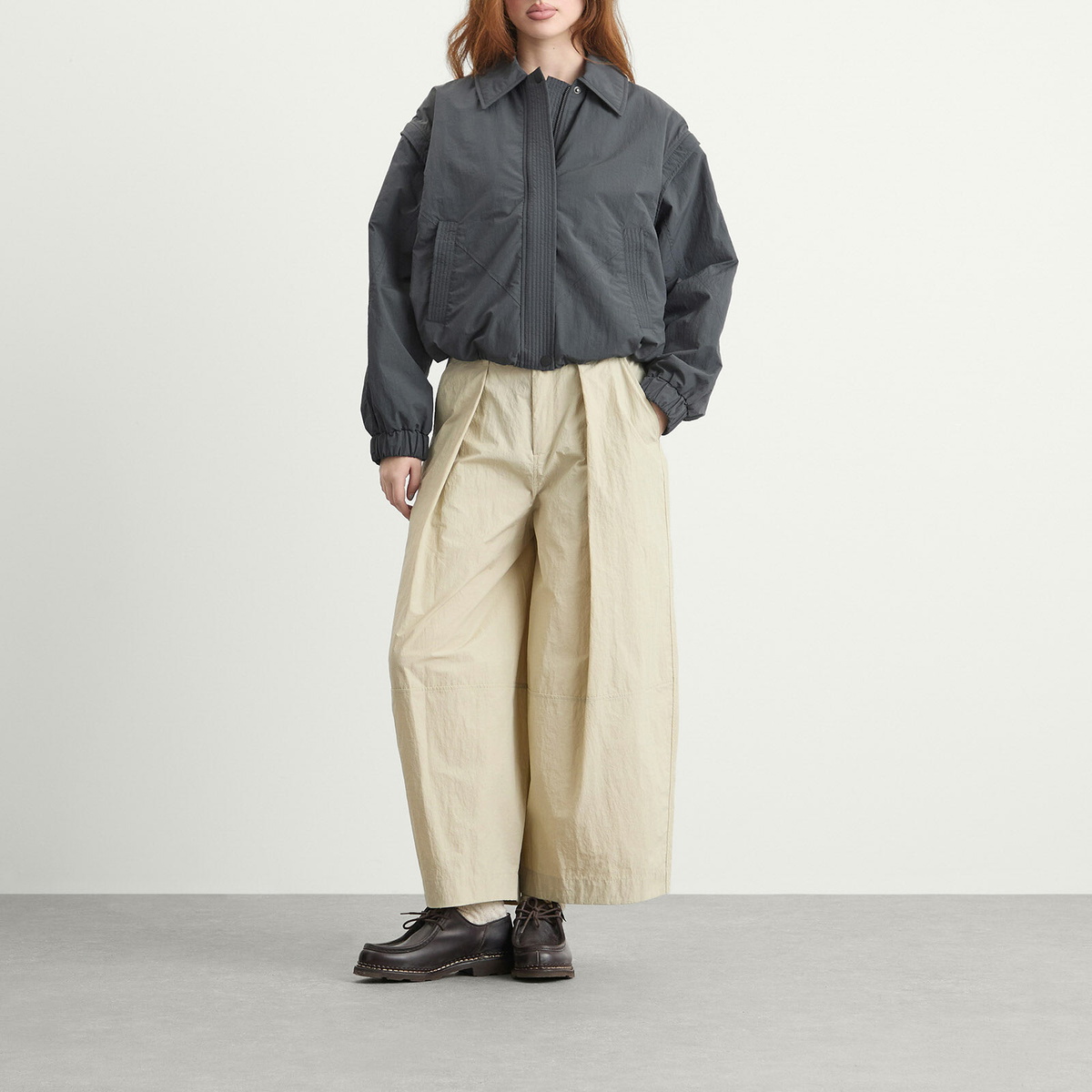 YMC Women's Heath Bomber Jacket in Charcoal