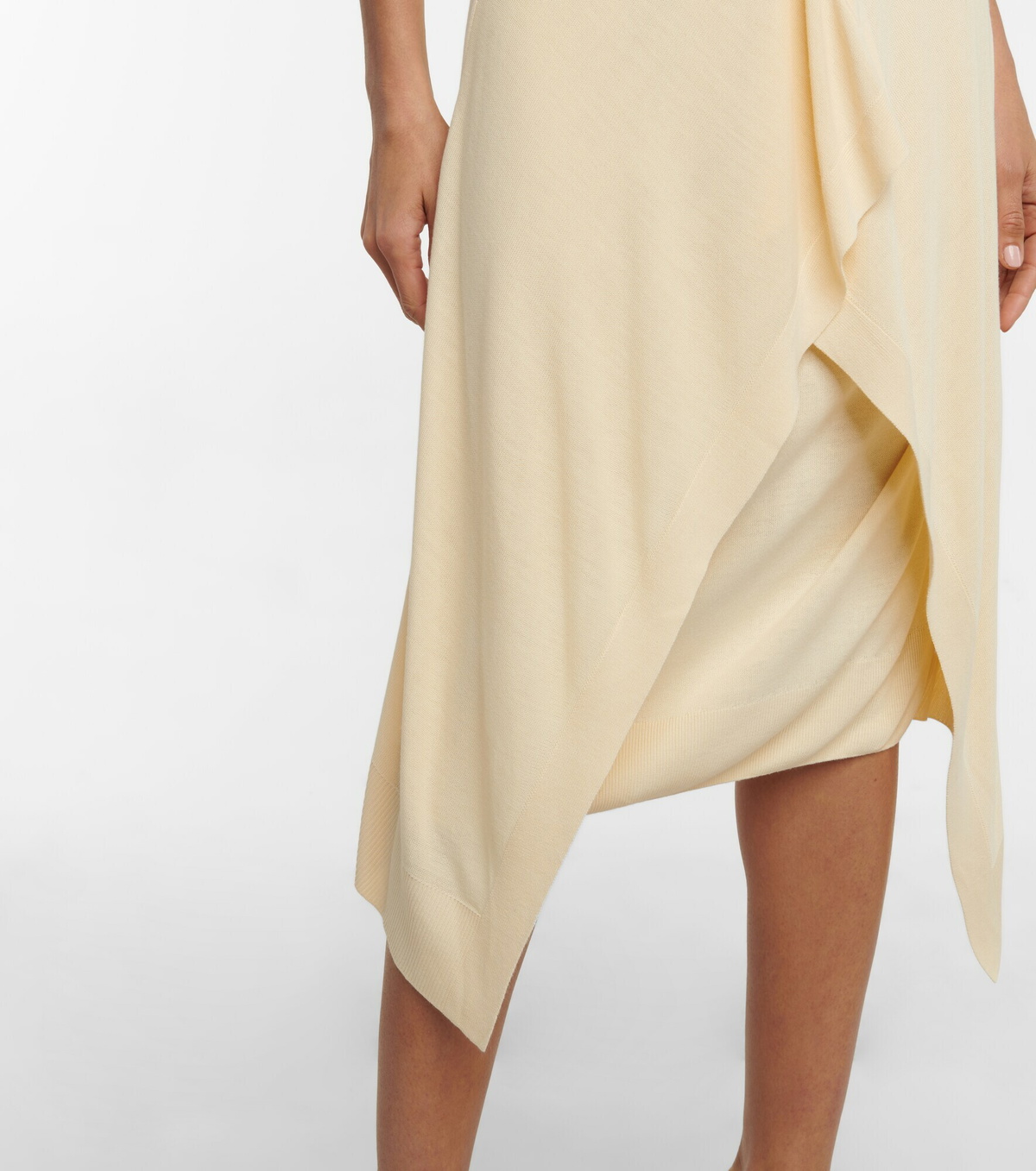 lemaire asymmetrical shirt dress Lemaire Black Silk Casual Dress main image 1