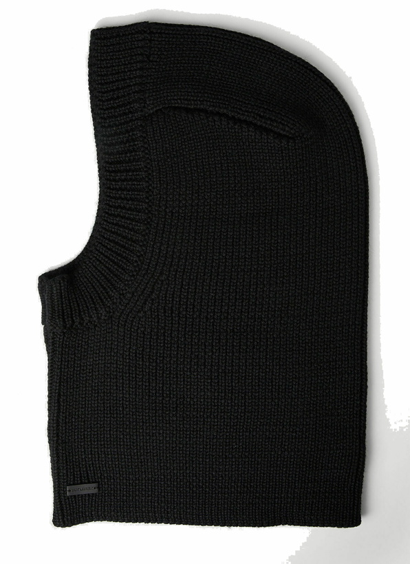 Photo: Knitted Balaclava in Black