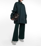 Maison Margiela Leather-trimmed low-top sneakers