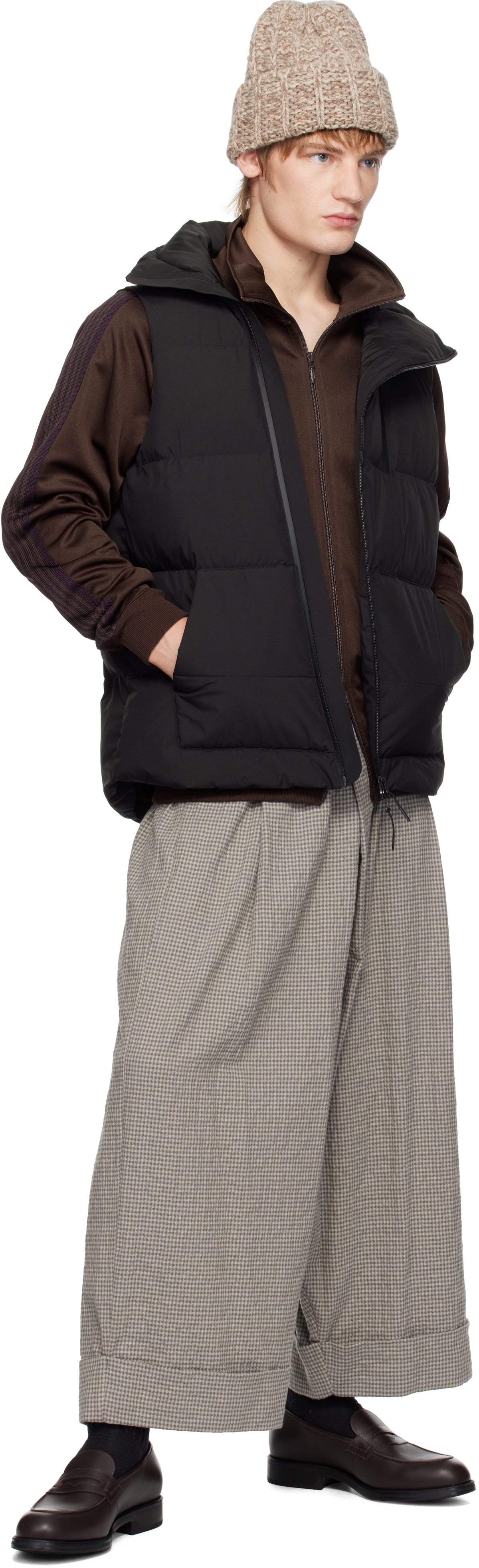 Maharishi Black 1382 Padded Asym Tech Vest Maharishi