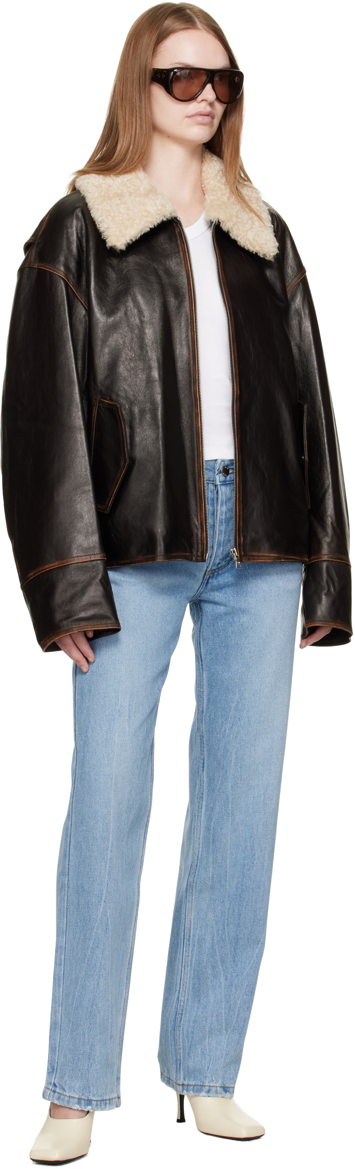 R2W Blue Hatty Tapered Jeans