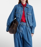 Loewe Gathered denim jacket