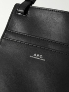 A.P.C. - Nino Logo-Print Faux Leather Messenger Bag