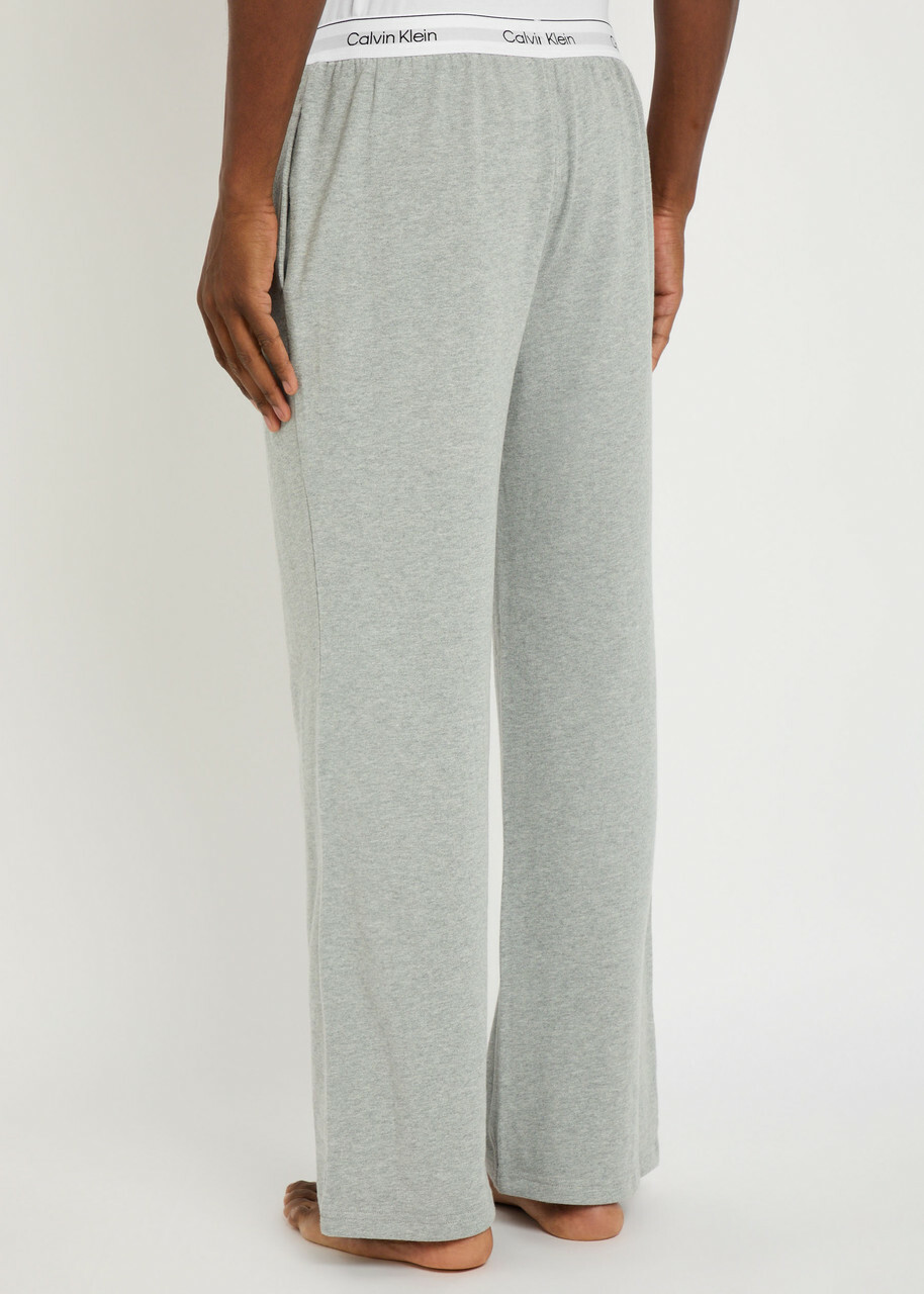 Calvin Klein Icon Logo Cotton Pyjama Trousers Grey