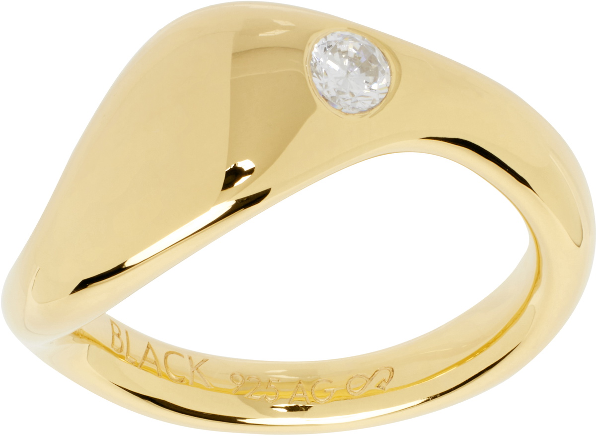Maria Black Gold Dolphin Ring