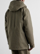 Purdey - Hooded Shell-Tweed Field Jacket - Green
