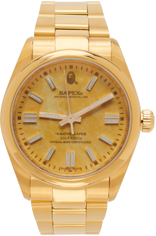 Photo: BAPE Gold & Yellow Classic Type 7 Watch