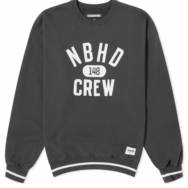 Photo: Neighborhood Men's College Crew Sweater in Black