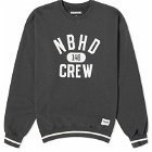 Neighborhood Men's College Crew Sweater in Black