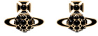 Vivienne Westwood Gold Saffron Bas Relief Earrings