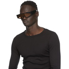 Rick Owens Black and Orange Kiss Sunglasses