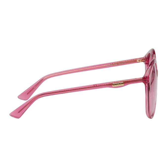 Gucci Pink 80s Motorcycle Sunglasses Gucci